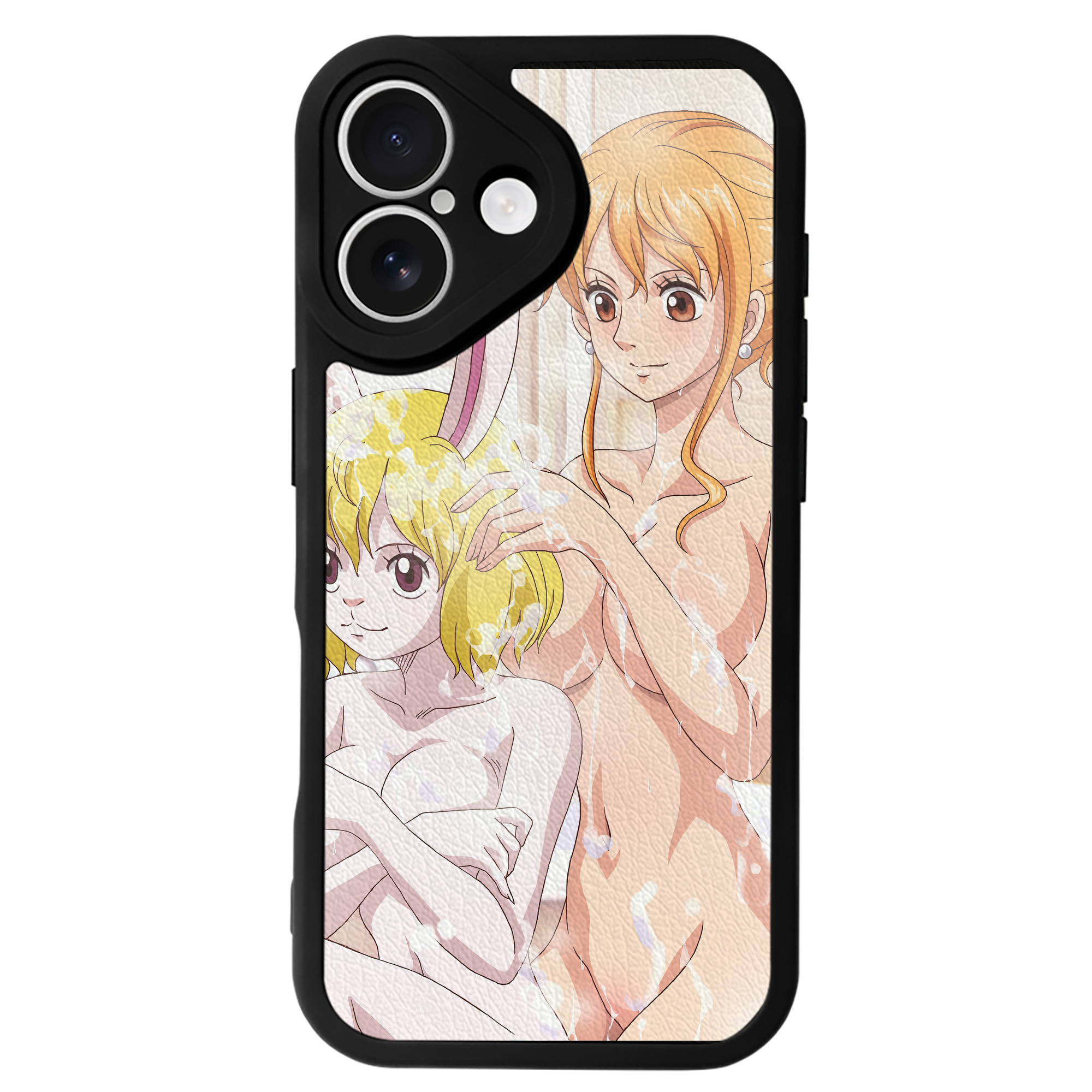 （画像用） ワンピース ONE PIECE 【iPhone 16シリーズ対応】シリコンスマホケース（レザー調） 材質：シリコン